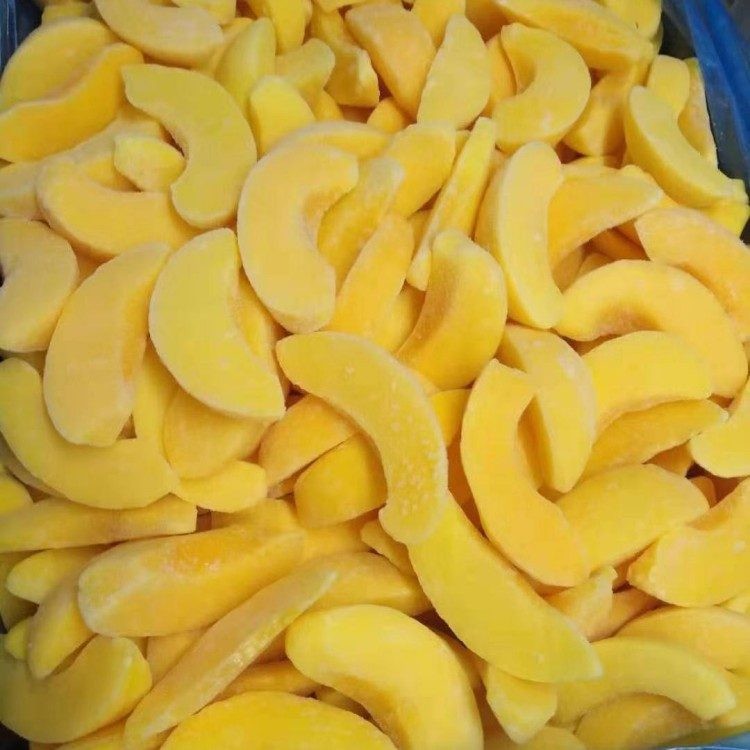IQF frozen yellow peach slices